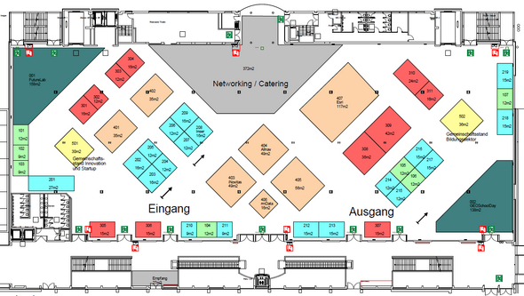 neues Messekonzept am GEOSummit 2018: Messeplan